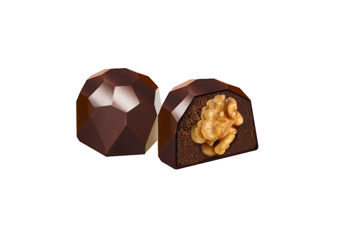 Candies Сarob "Шоколадные конфеты из кэроба с Грецким орехом", 60 г.