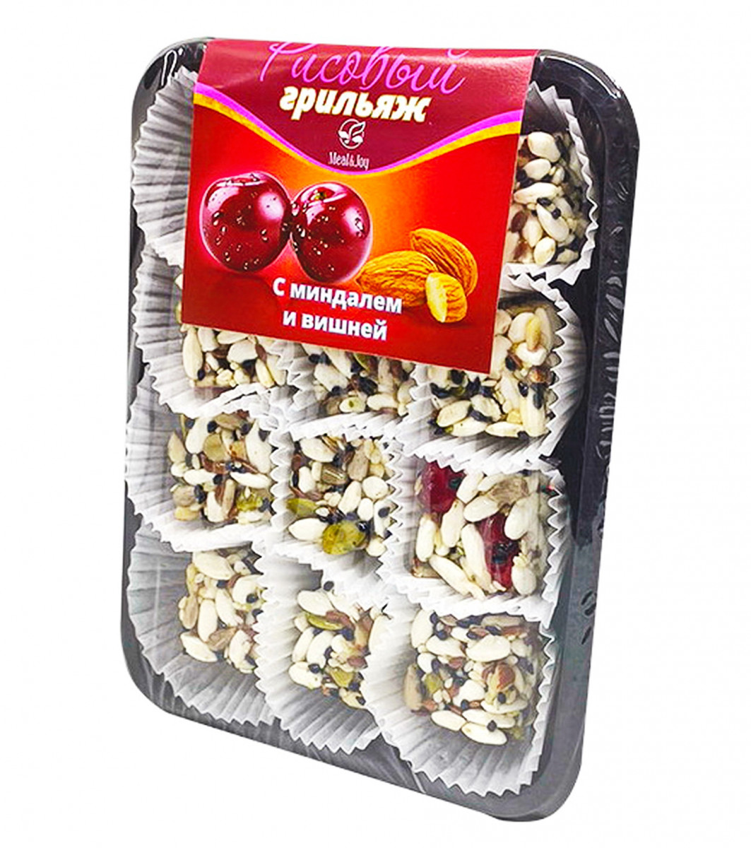 Enjoyment "Грильяж Рисовый с миндалем и вишней", конфеты 80 г.