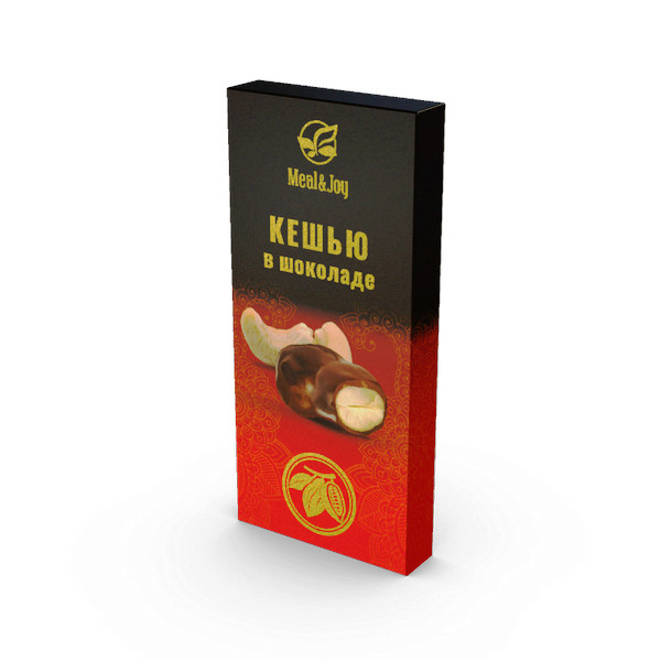 Chocolate cacao "Кешью в шоколаде на финиковом пекмезе", 60 г.