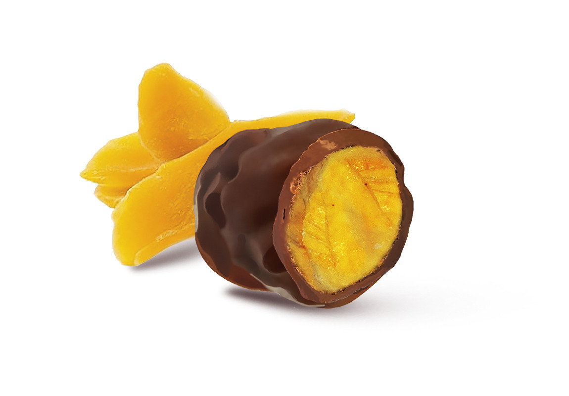 Chocolate cacao "Манго в шоколаде  на финиковом пекмезе", 60 г.