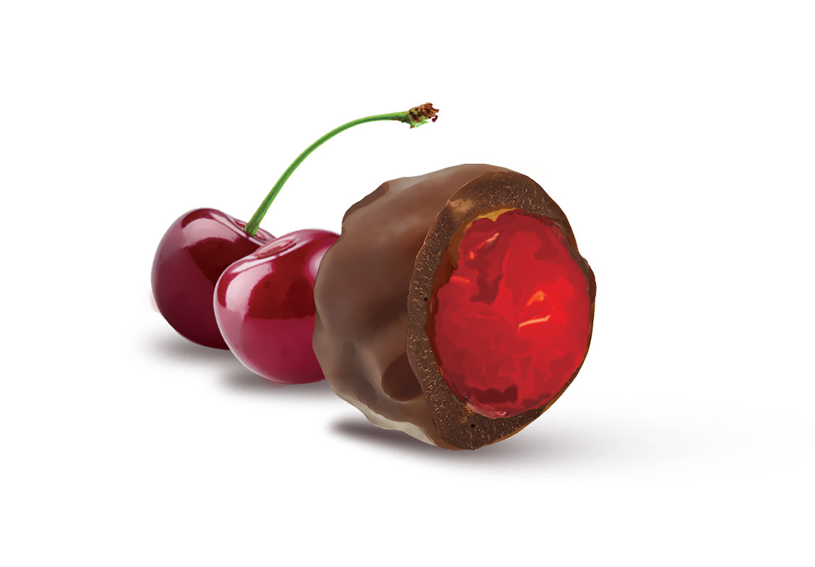 Chocolate cacao "Вишня в шоколаде на финиковом пекмезе", 60 г.