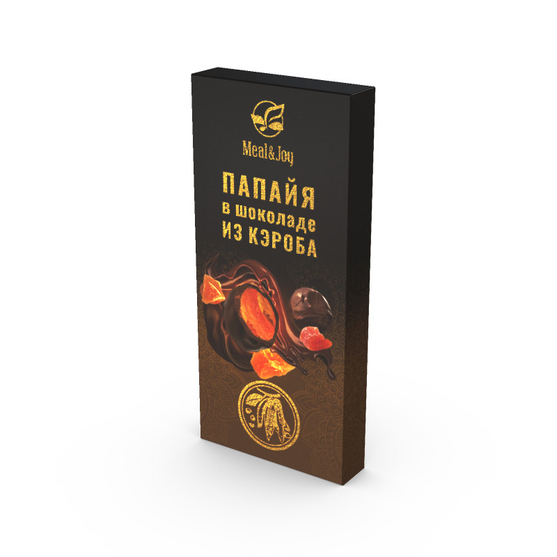 Chocolate Carob "Папайя в шоколаде из кэроба", 60 г.