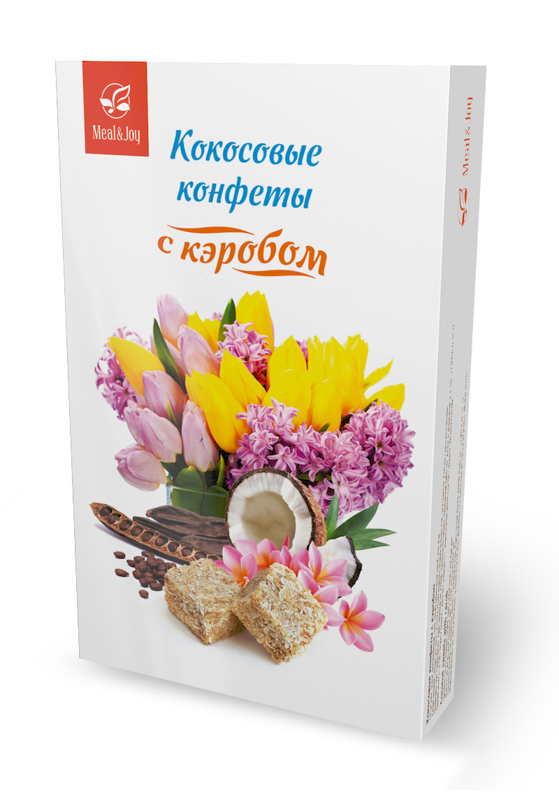 Gift Sweet "Кокосовые конфеты с кэробом", 100 г.  (картонная упаковка)