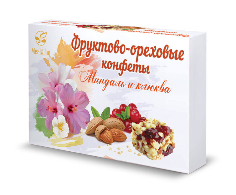 Gift Nut "Миндаль и клюква", конфеты 90 г., (картонная упаковка)